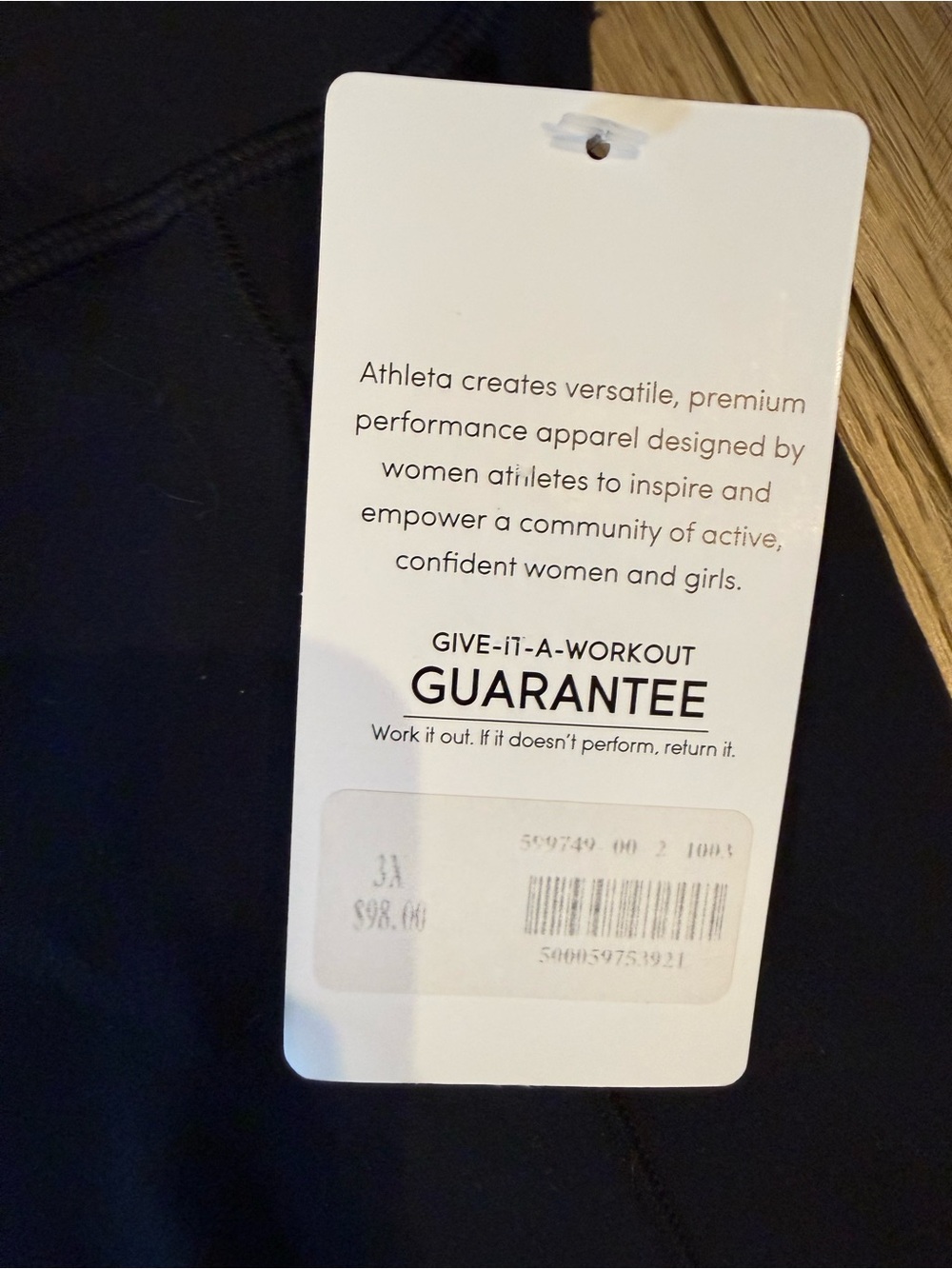 NWT Athleta Salutation Stash Pocket II 7/8 Leggings Black 3X Plus - Picture 6 of 10